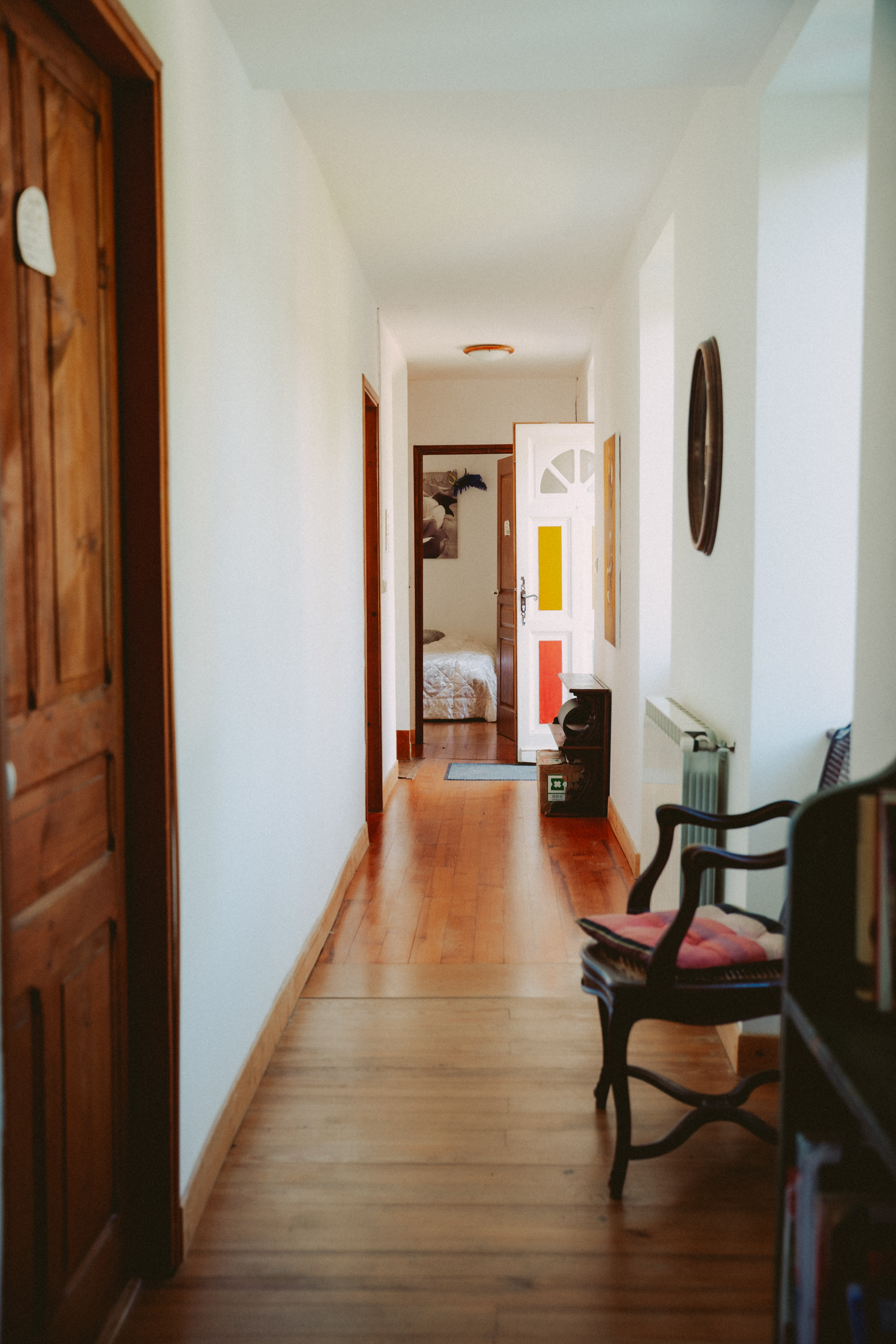 Couloir et chambres